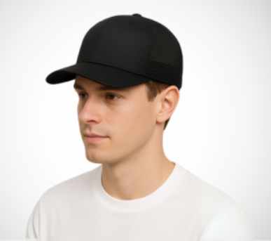 Moisture-Wicking Golf Cap – Lightweight Polyester/Nylon, UV Protection, Breathable Mesh Panels, Adjustable Band, Soft Sweatband, Multiple Colors, Logo Embroidery, Perfect for Golf, Outdoor, Events